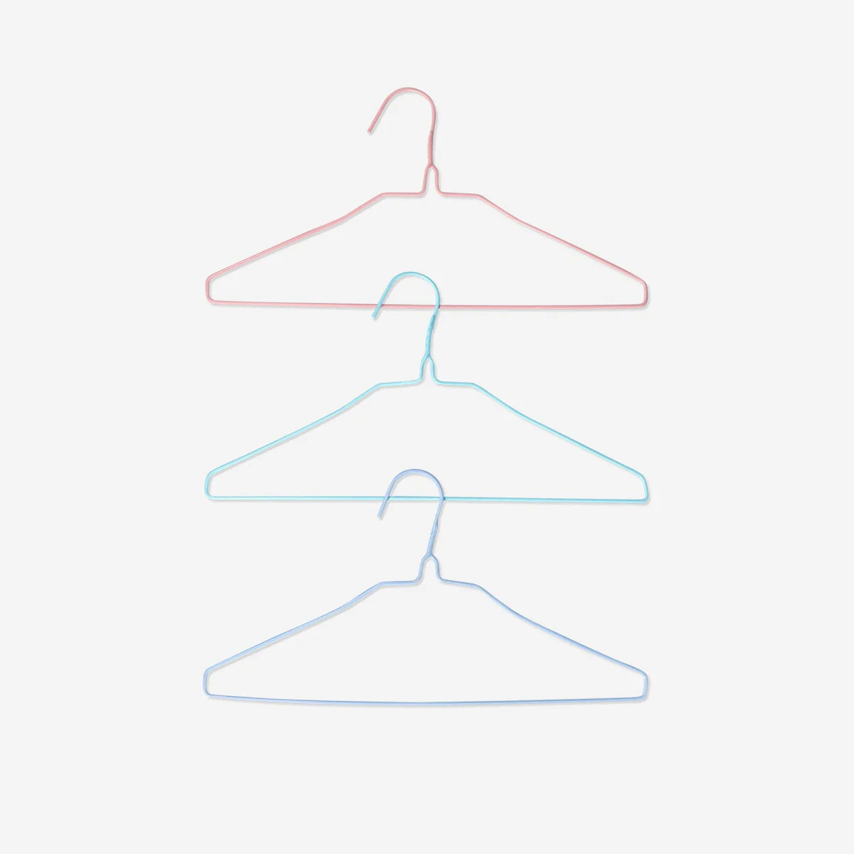 Multi coloured metal hangers - 6 pcs - Image 2