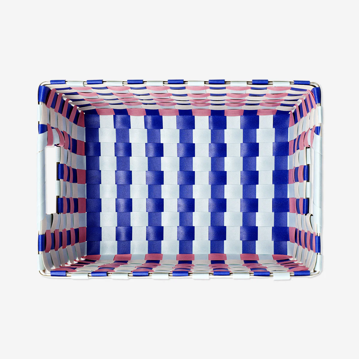Multi coloured storage woven basket - 26 cm - Image 3