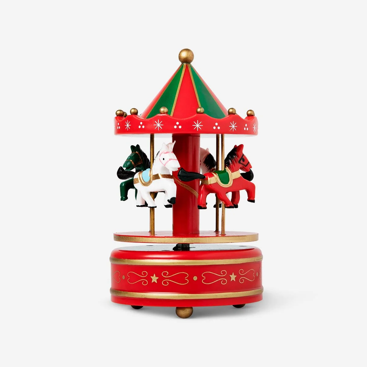 Musical merry-go-round music box - 19 cm