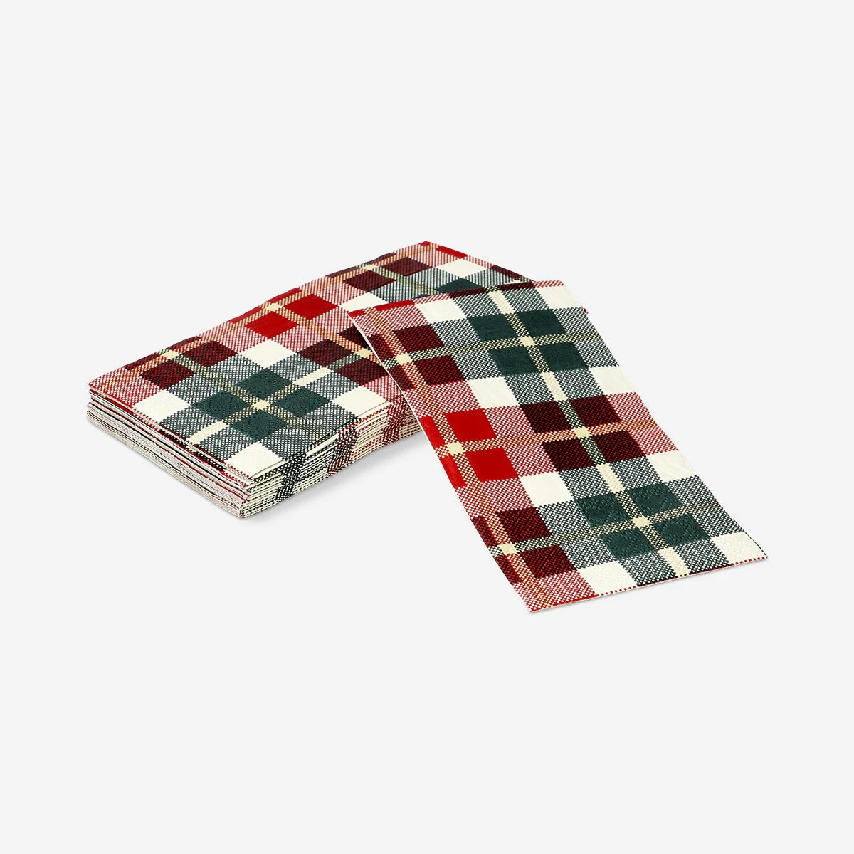 Napkins in plaid - 16 pcs - Image 3