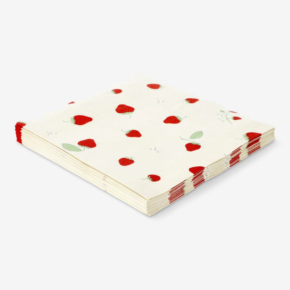 Napkins with strawberries - 15 pcs - Image 2