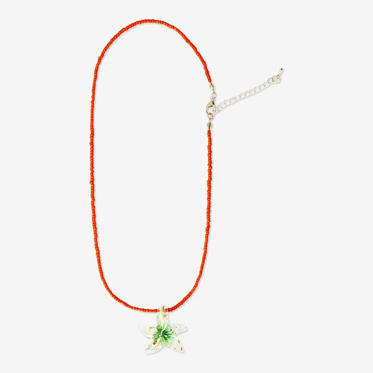 Necklace with glass star - Image 2