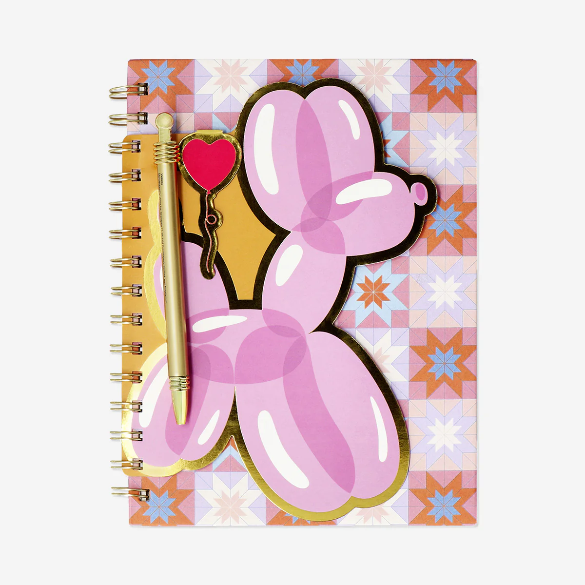 Notebook with pen and bookmark