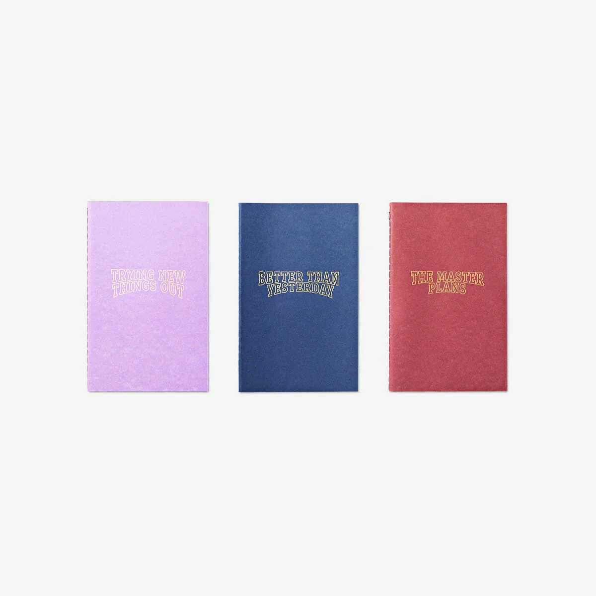Notebooks with quotes - 3 pcs