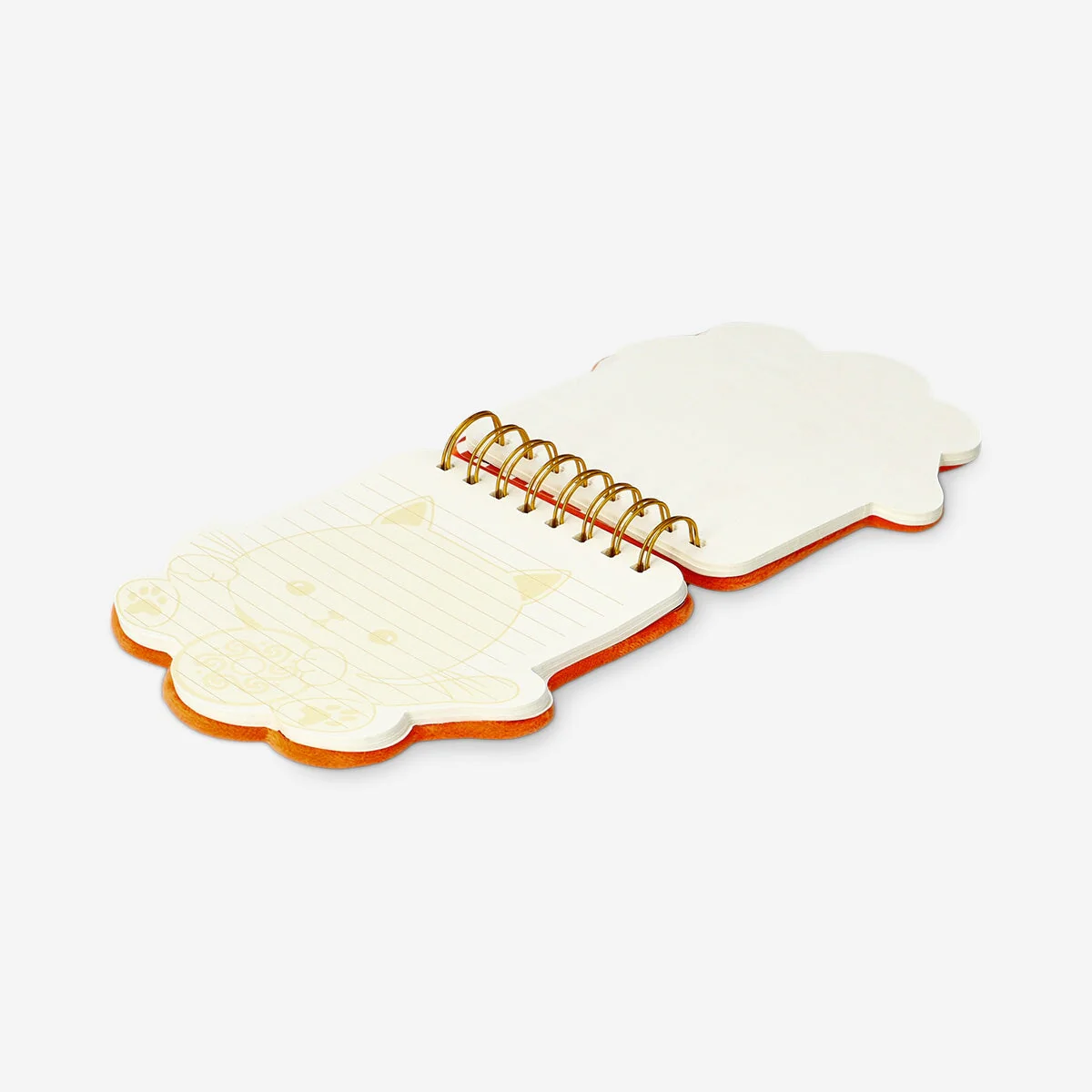 Notepad with fleece cat cover - Image 3