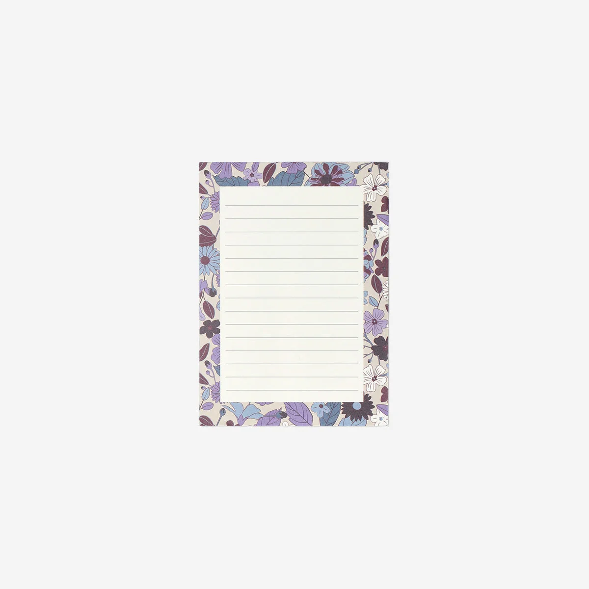Notepad with floral rim