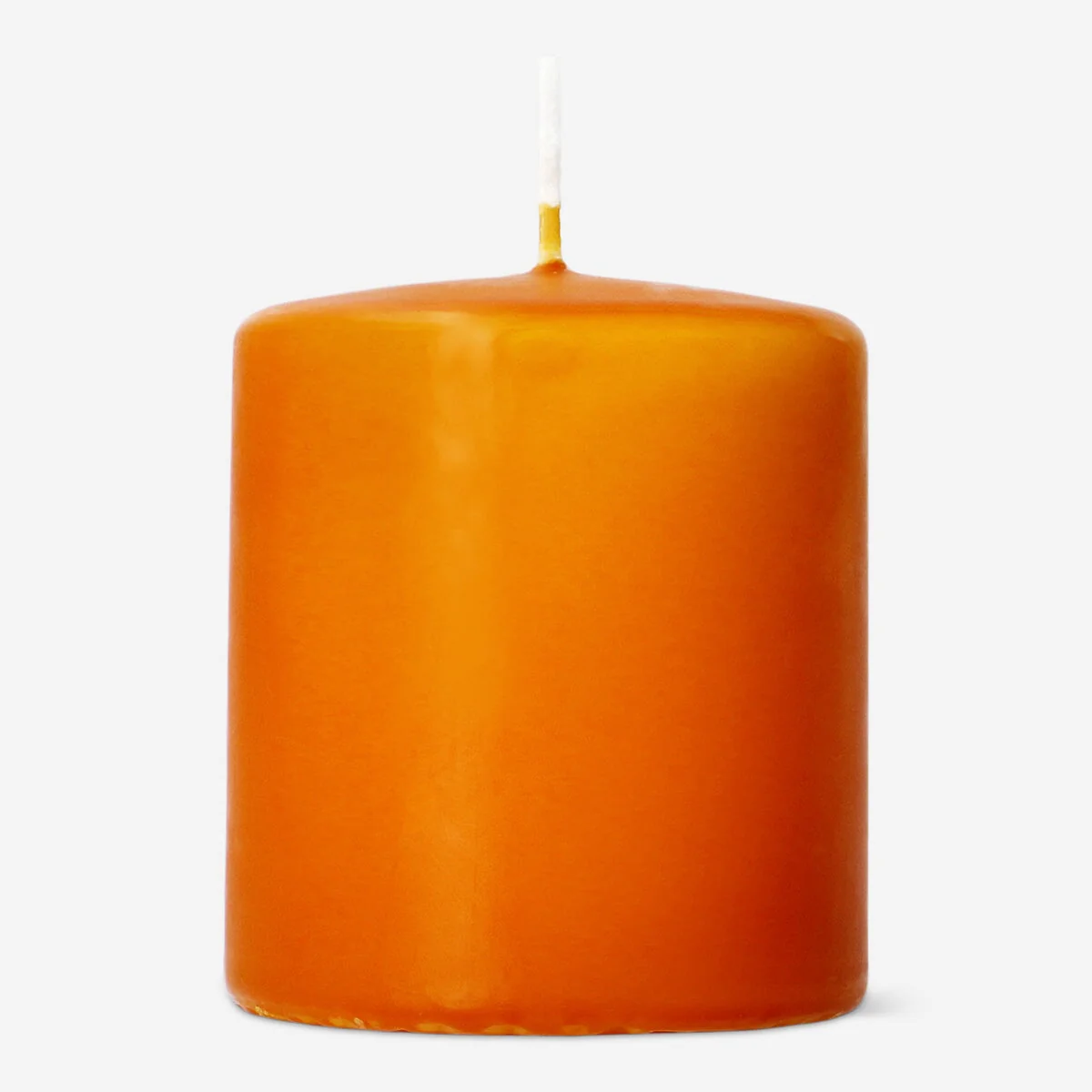 Orange pillar candle - 8 cm - Image 2