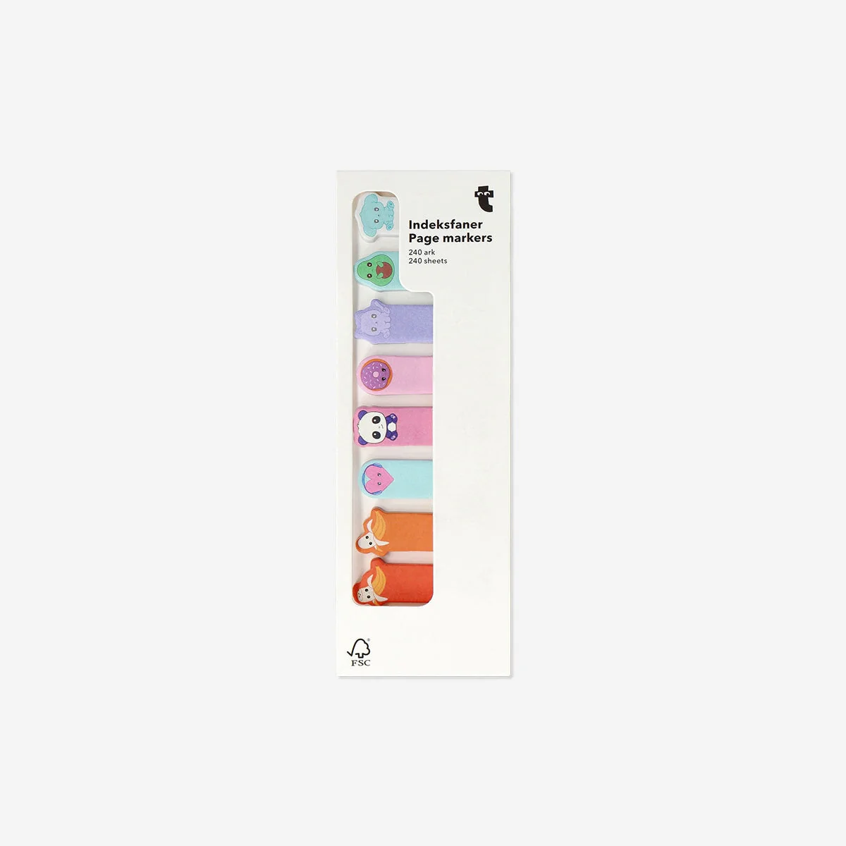 Page markers with small icons