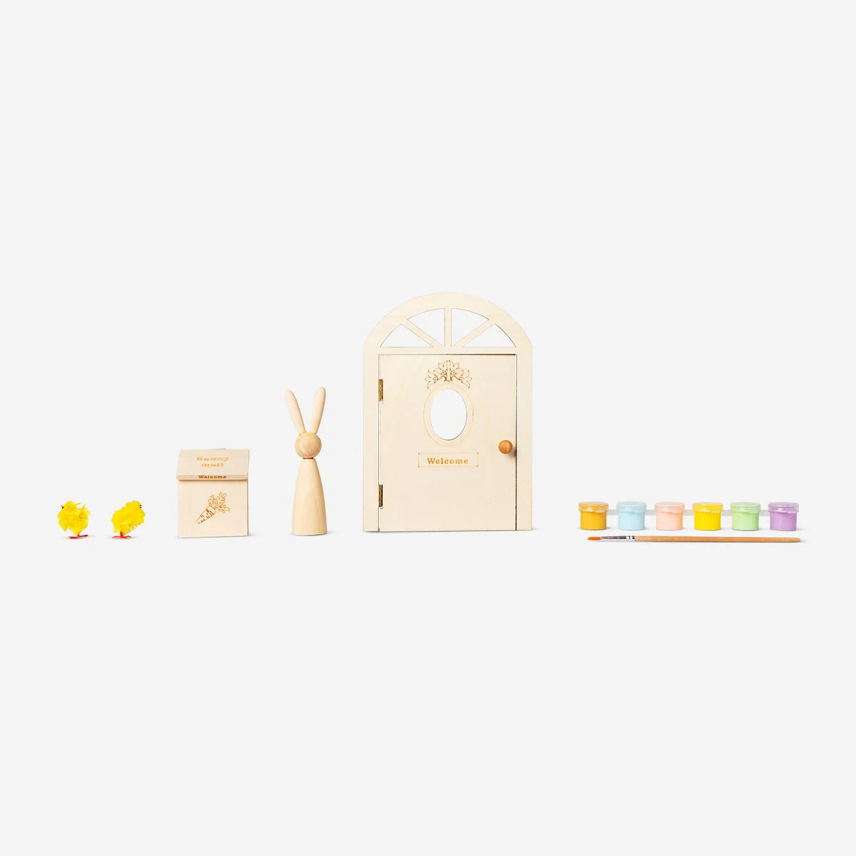 Paint-your-own Easter bunny house decoration - Image 3