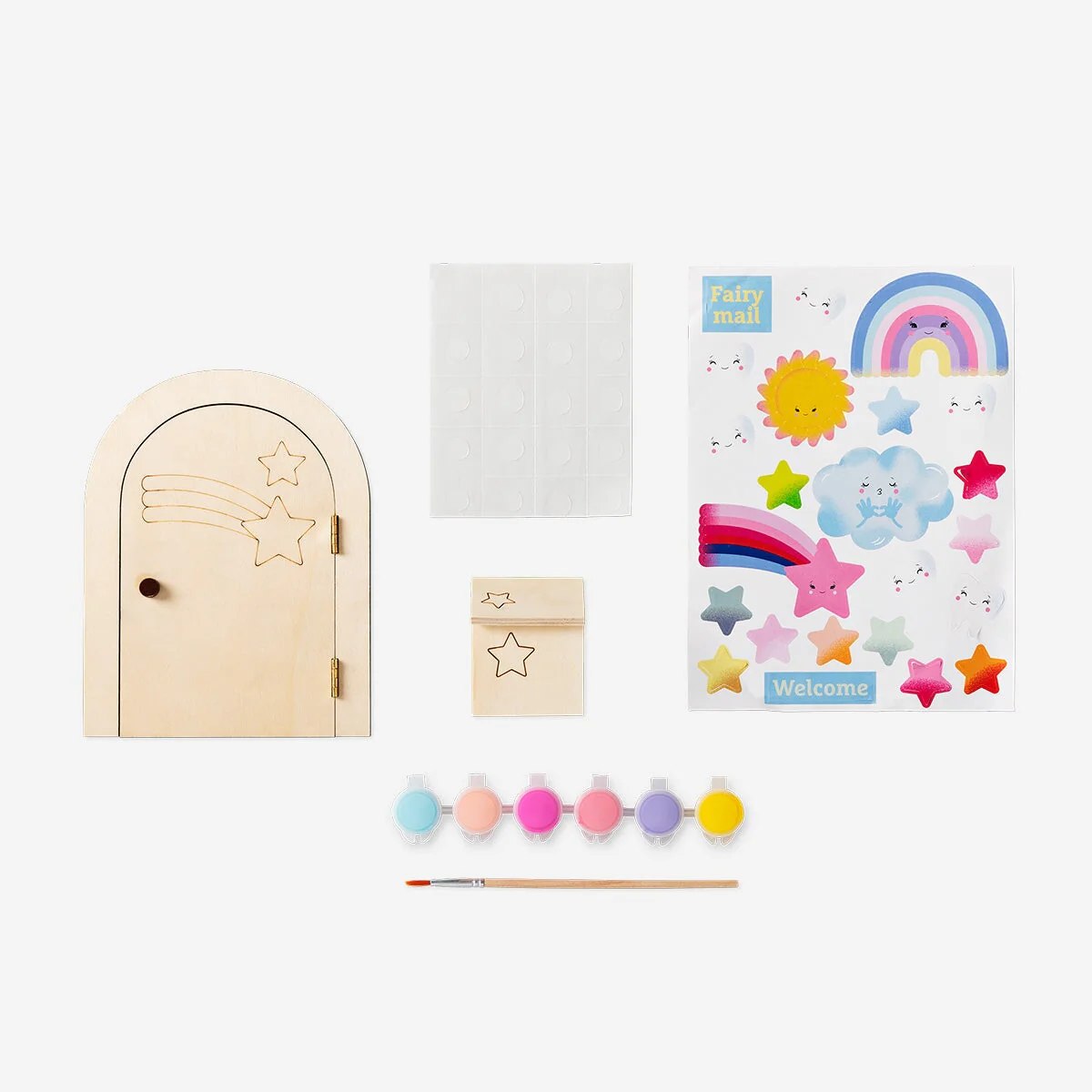 Paint-your-own fairy door. With stickers - Image 2