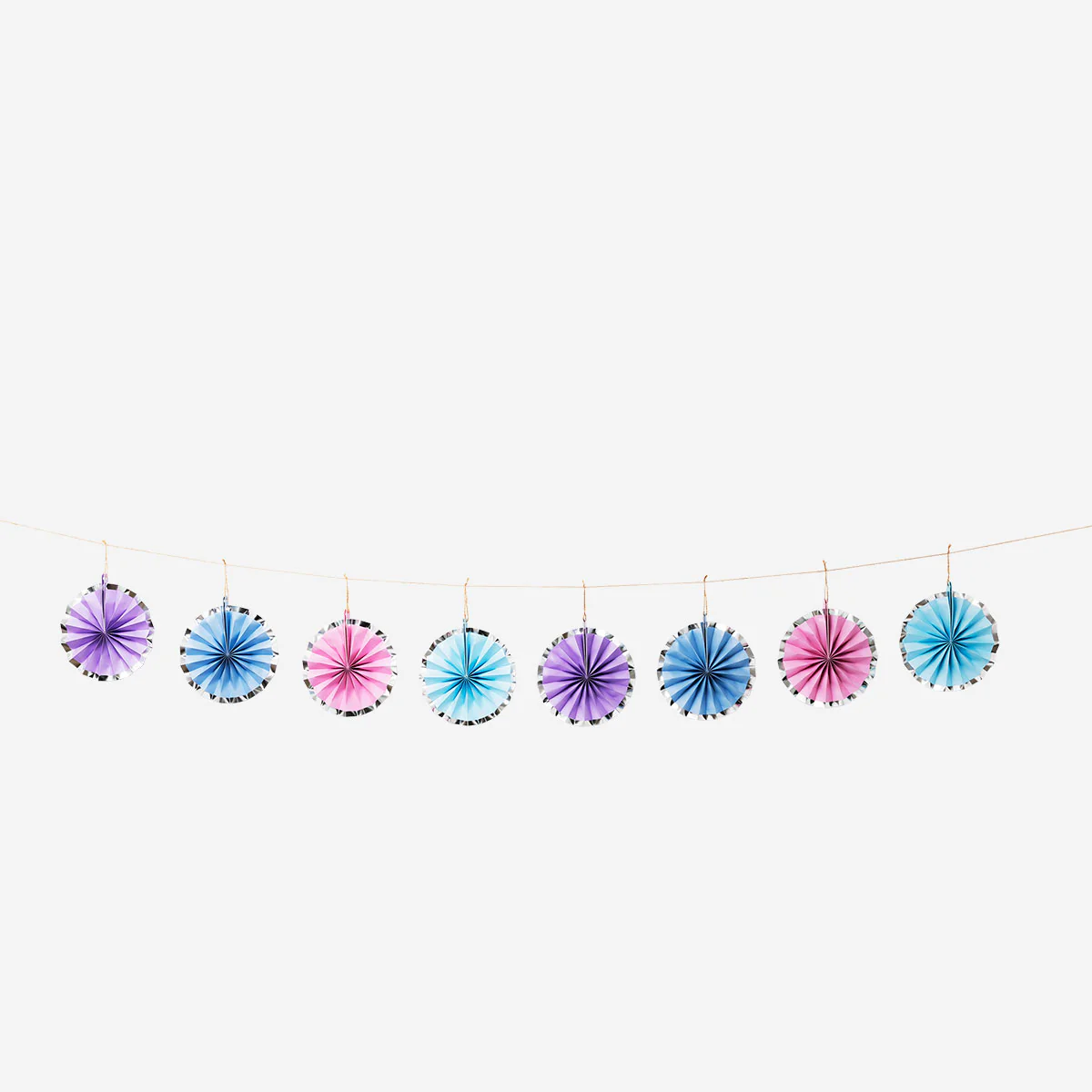 Paper fans garland - 200 cm - Image 2