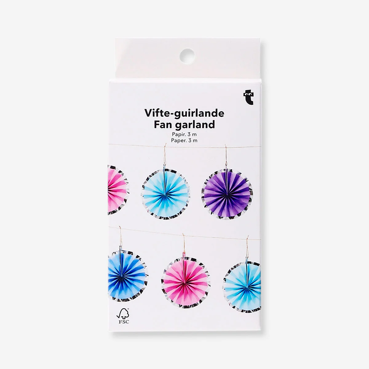 Paper fans garland - 200 cm - Image 3