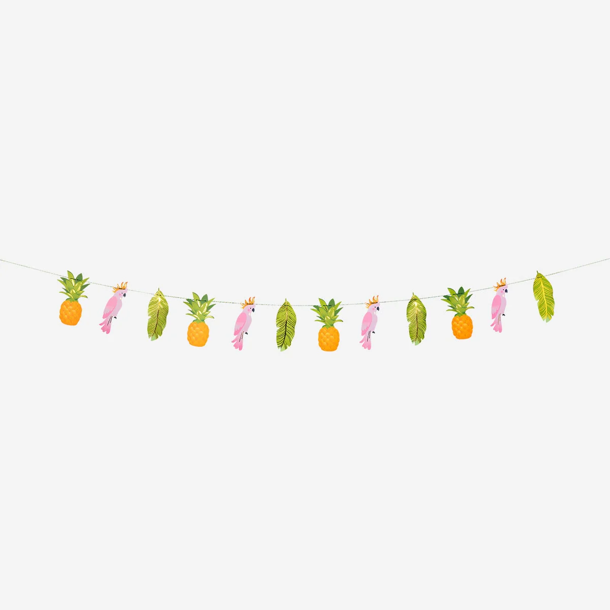 Paper garland with tropical theme - 300 cm - Image 2