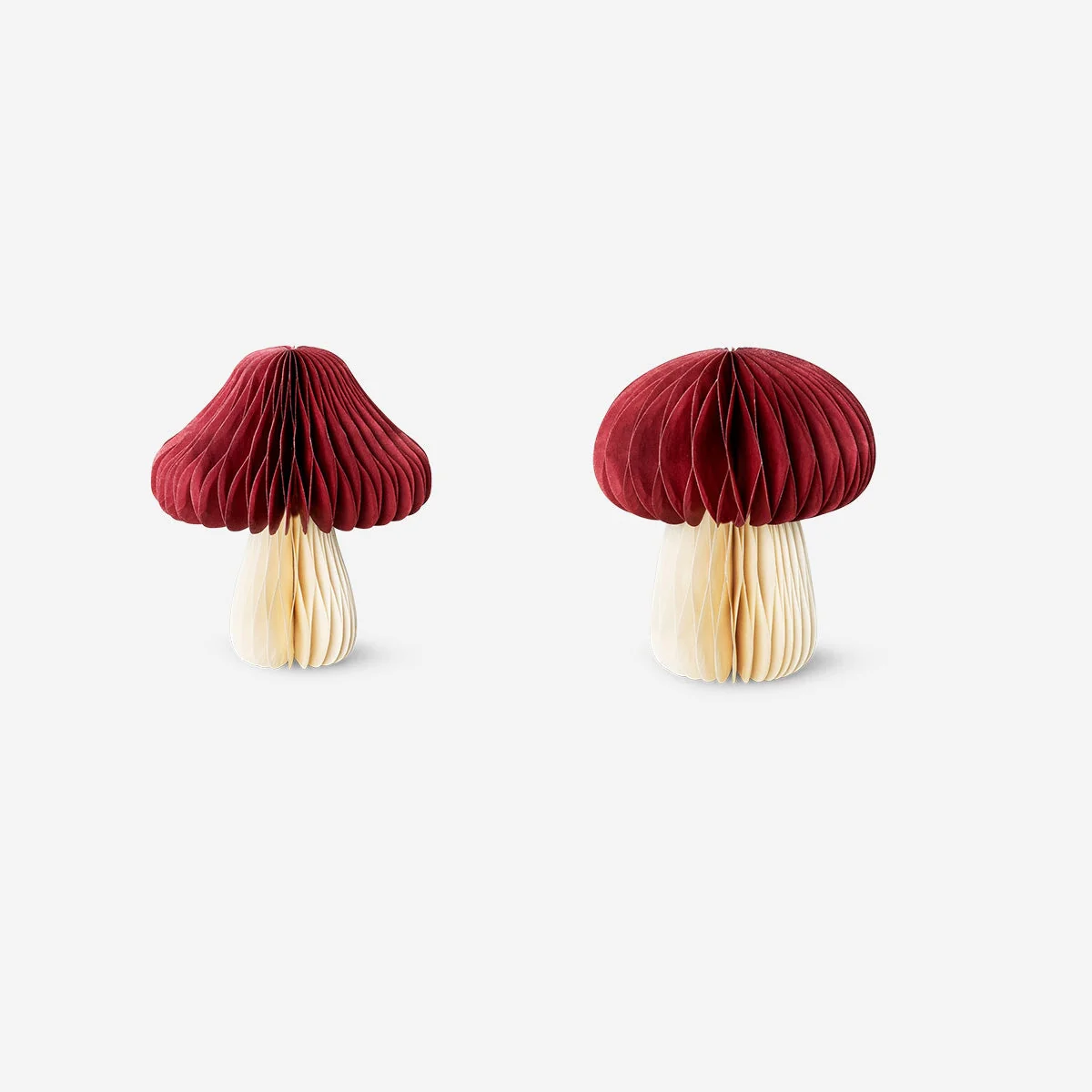 Paper mushroom table decorations - 2 pcs