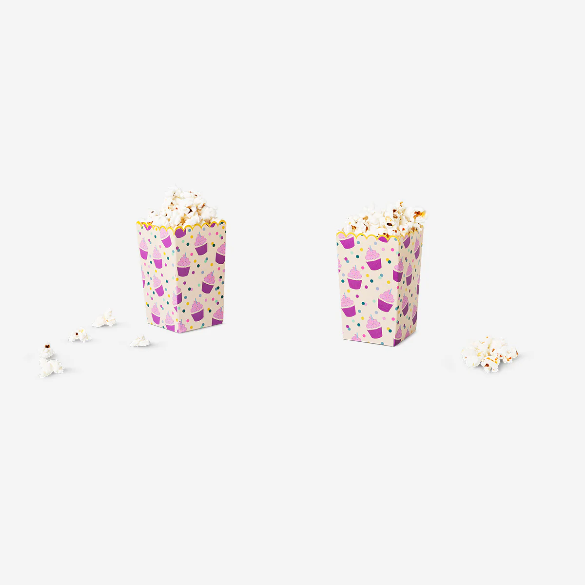 Paper snack tubs - 2 pcs