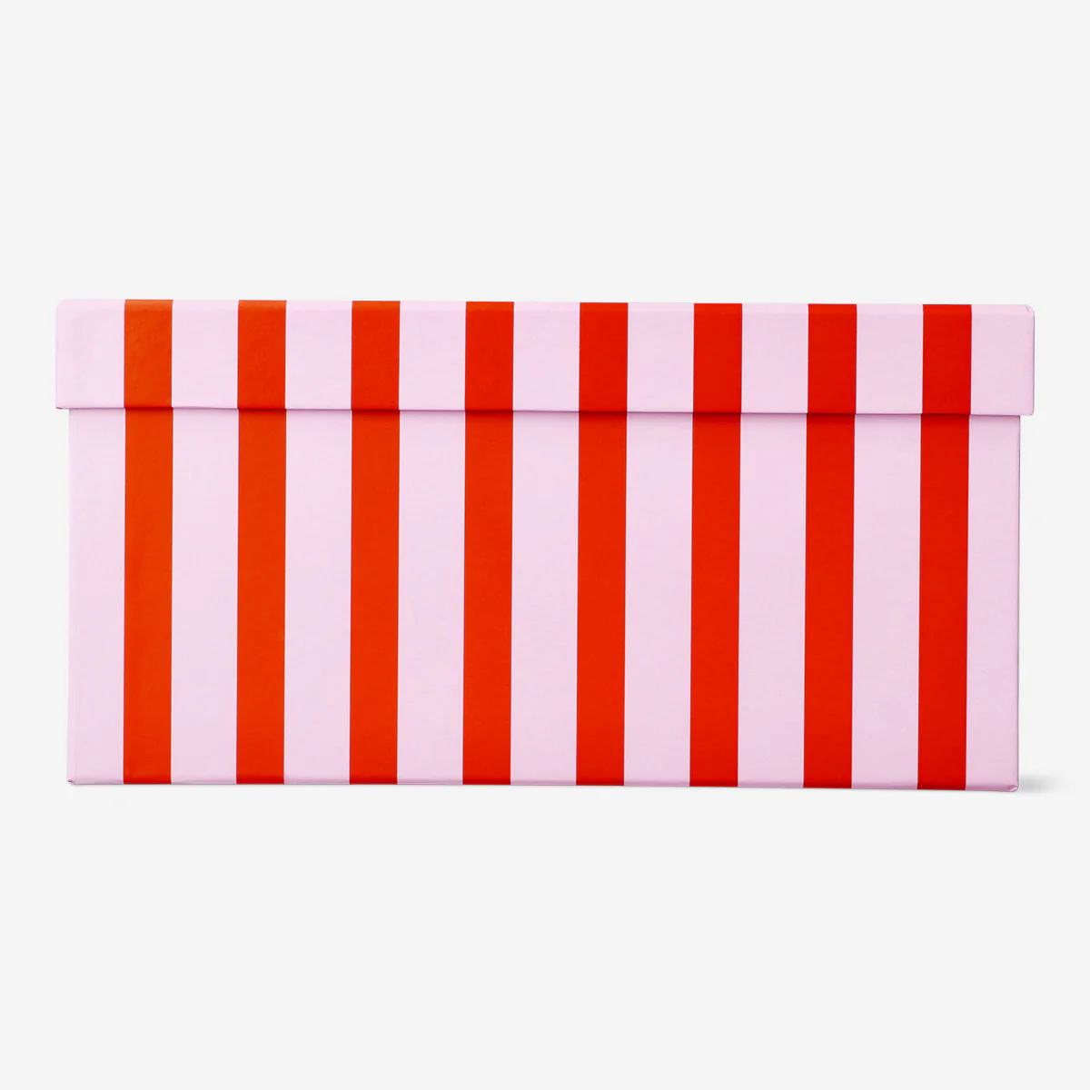 Paper storage box with pink stripes - 24 cm - Image 2