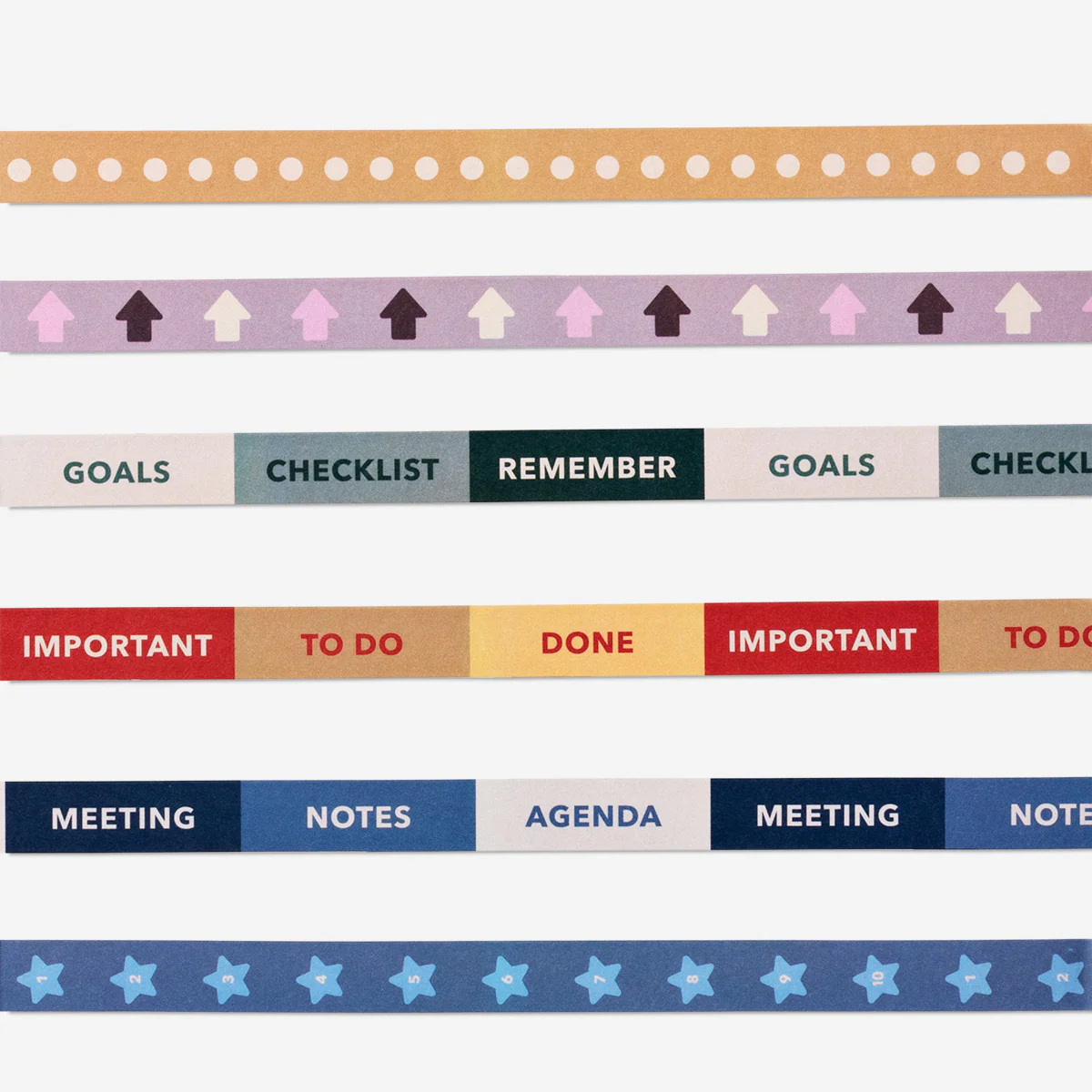 Paper tape rolls for planning - 6 pcs - Image 2