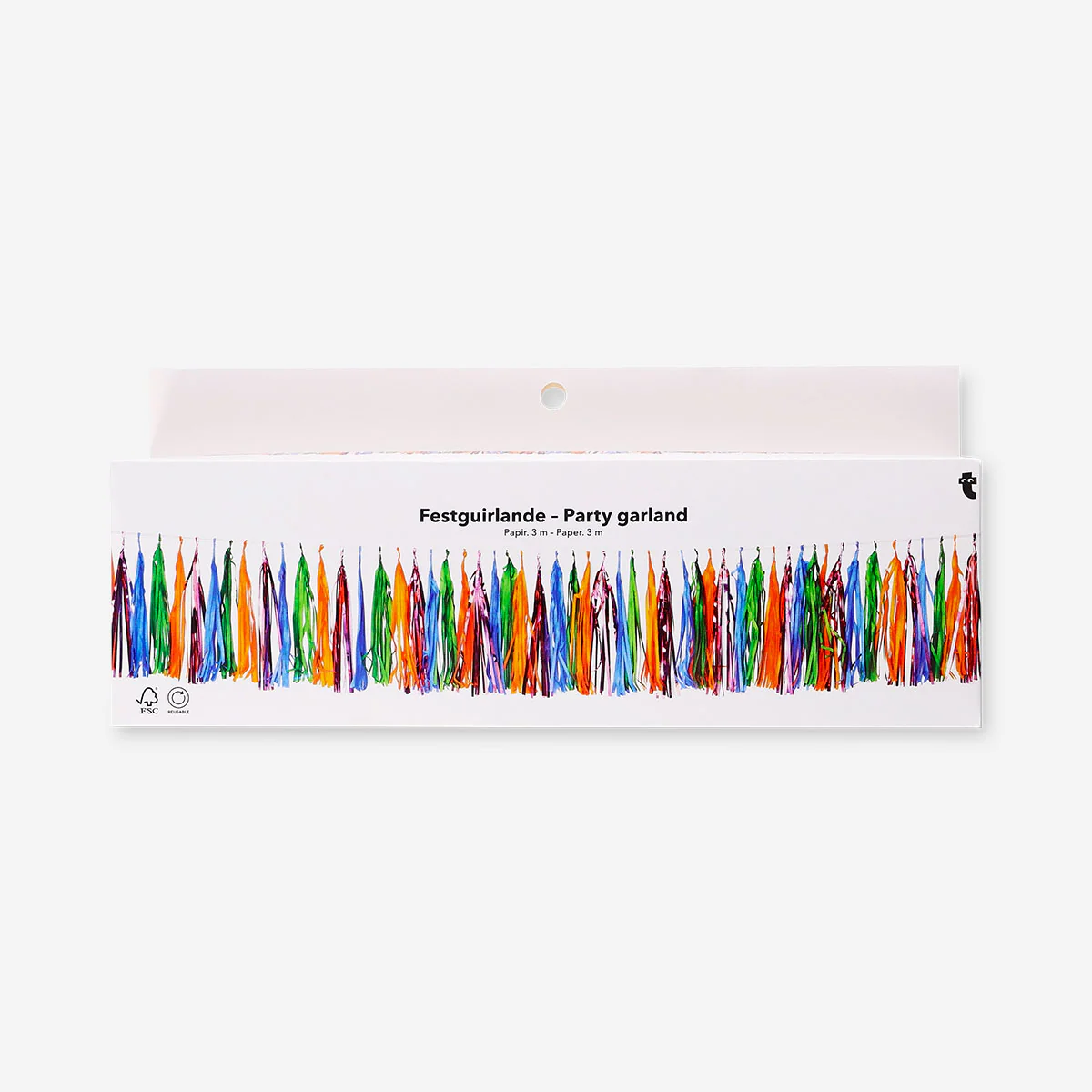 Party garland with paper tassels - 300 cm - Image 4