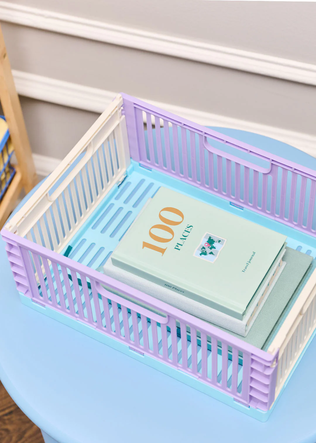 Pastel collapsible storage box - 30 cm