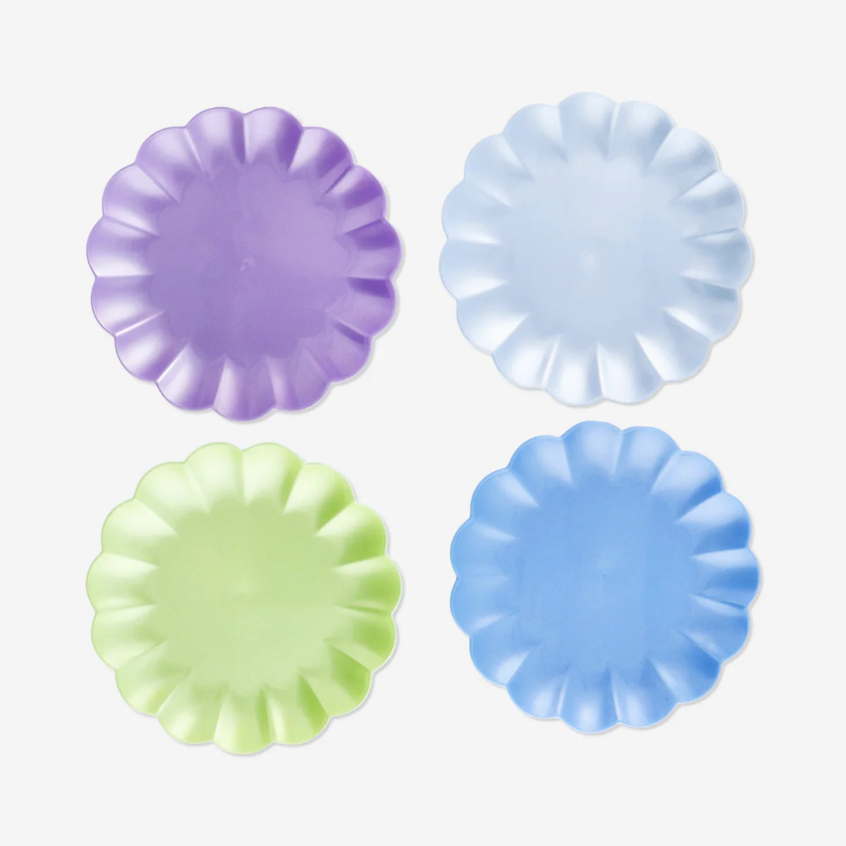 Pearlescent plates - 4 pcs