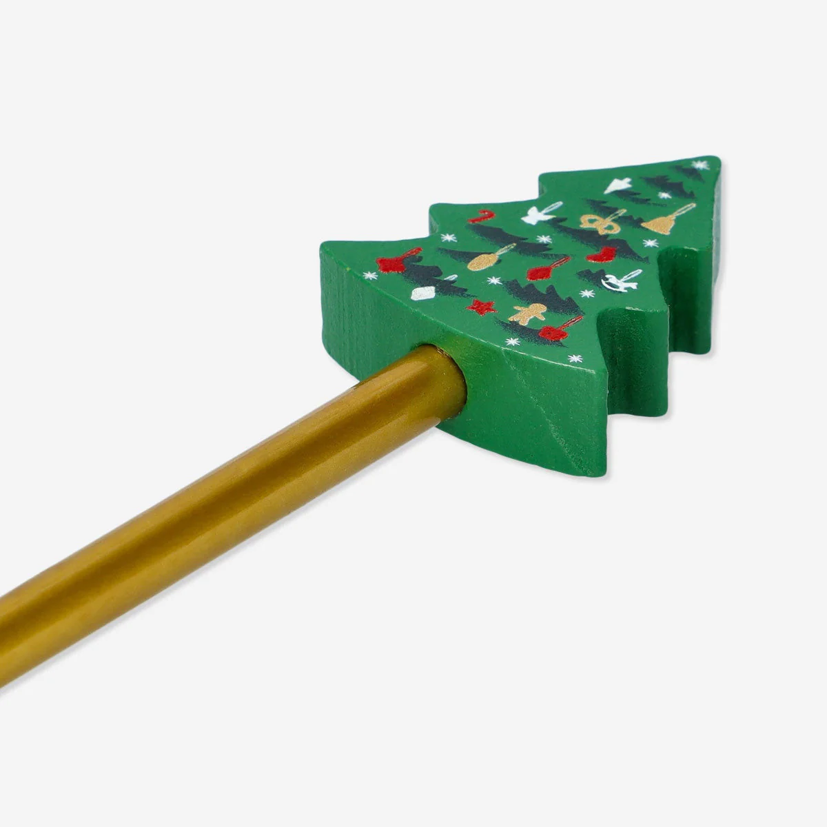 Pencil with Christmas tree topper - Image 2