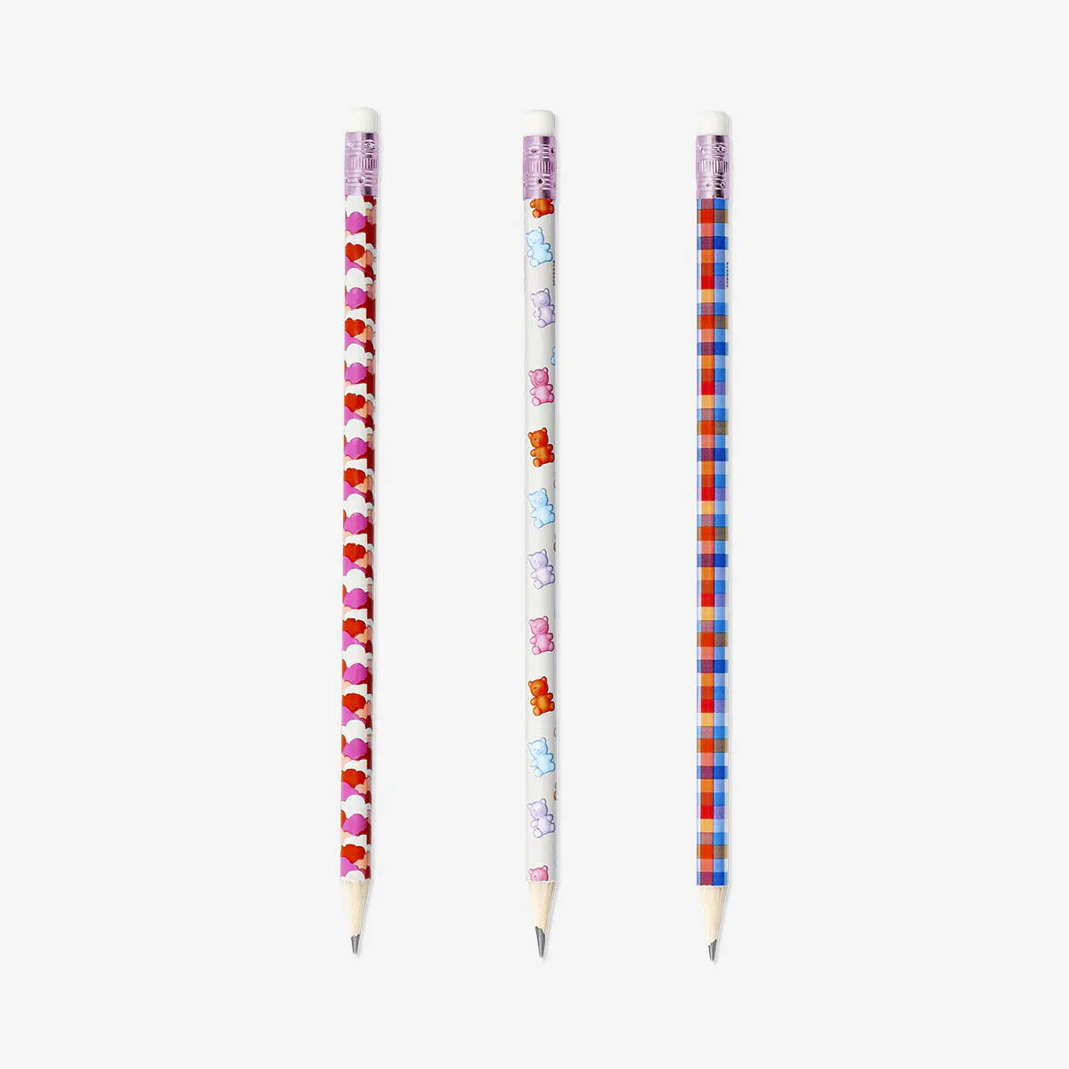 Pencils with print - 3 pcs
