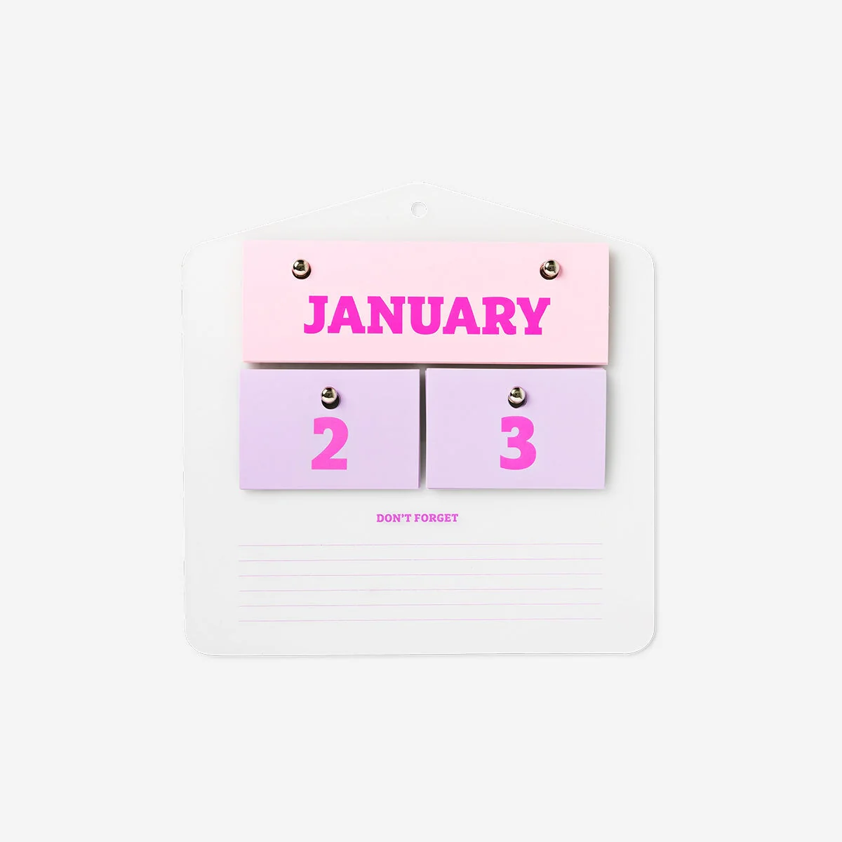 Perpetual acrylic wall calendar - Image 2