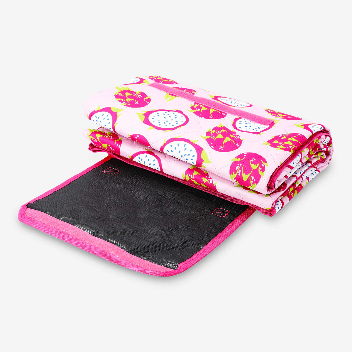 Picnic blanket with dragon fruit print and carrying strap - 170x90 cm - Image 2