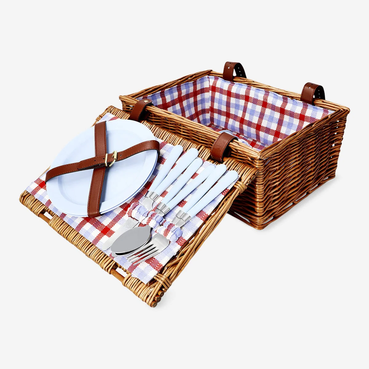 Picnic set for 2 people with basket - Image 3