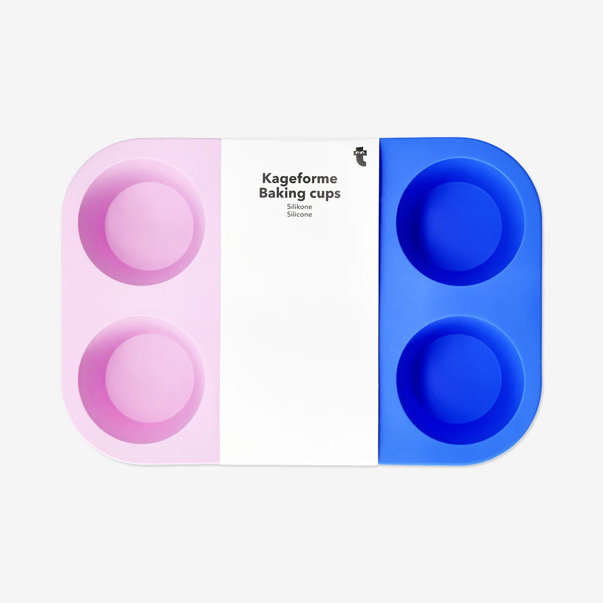 Pink and blue silicone muffin tray - Image 3