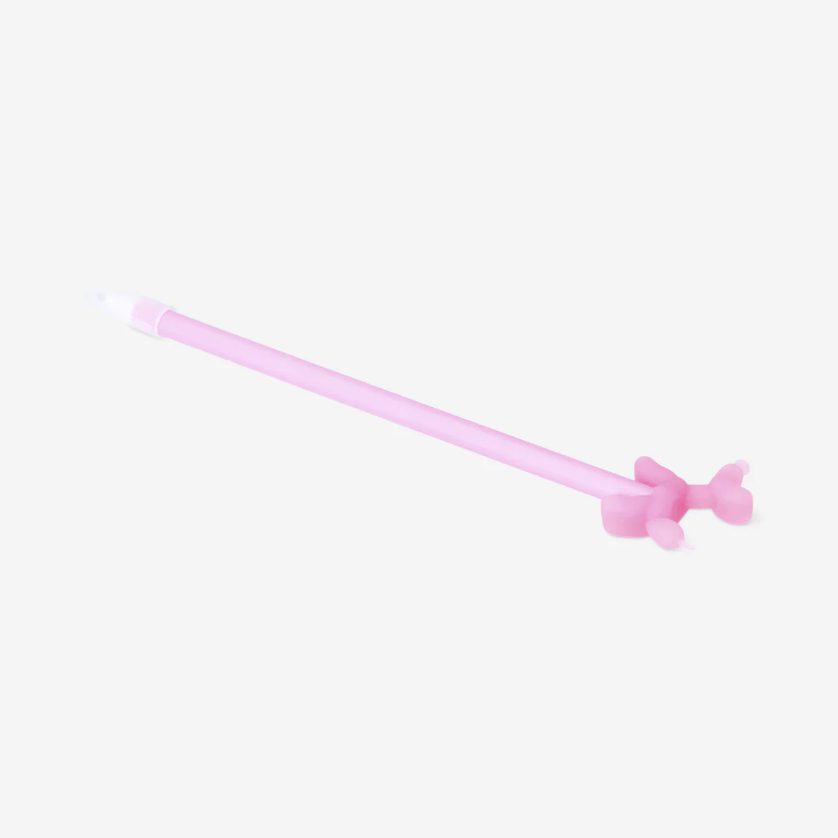 Pink ballpoint pen with balloon dog topper - Image 2
