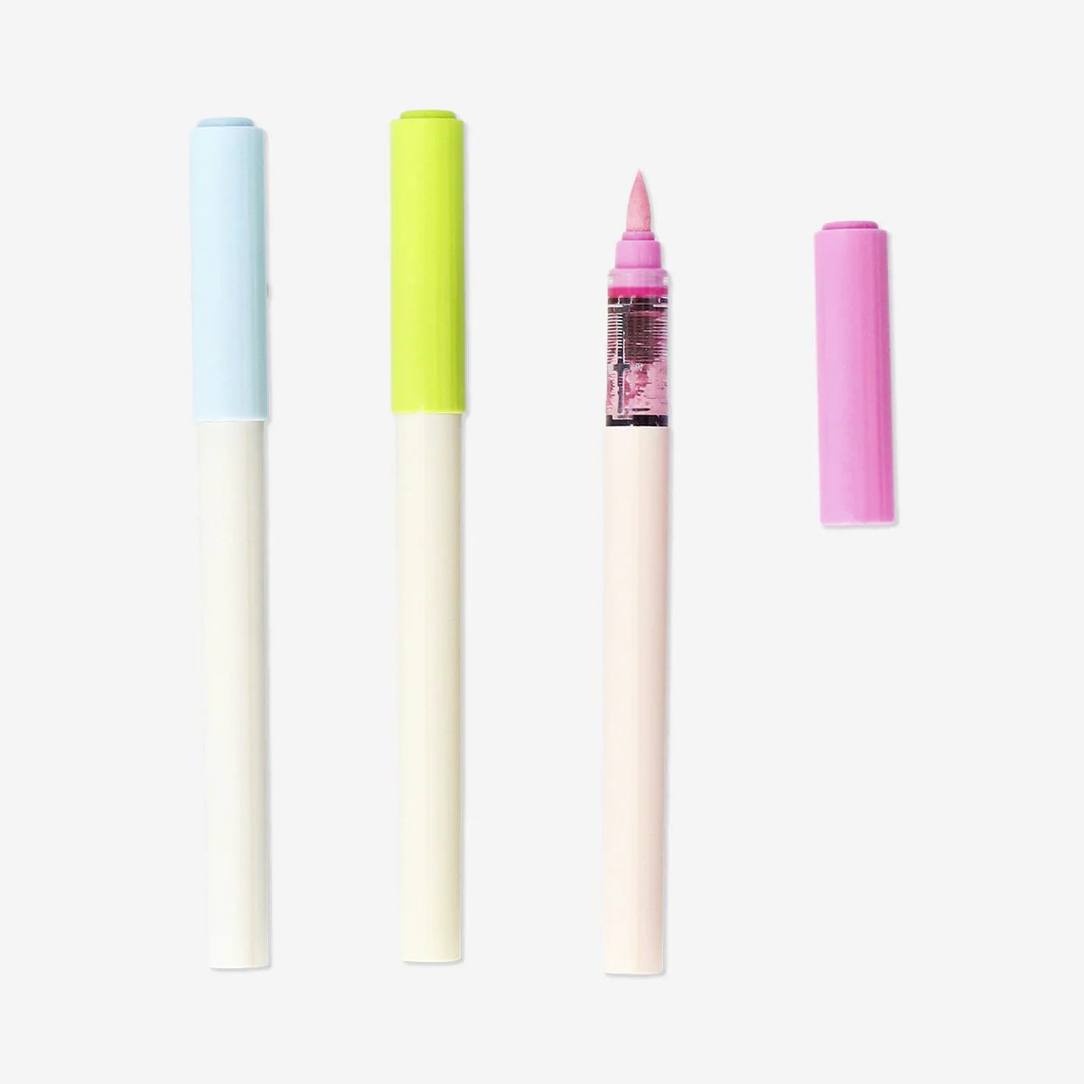Pink, blue, and green nail art pens - 3 pcs - Image 2