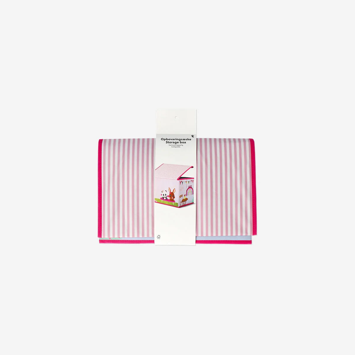 Pink collapsible storage box as school bus - 38 x 25 cm - Image 3