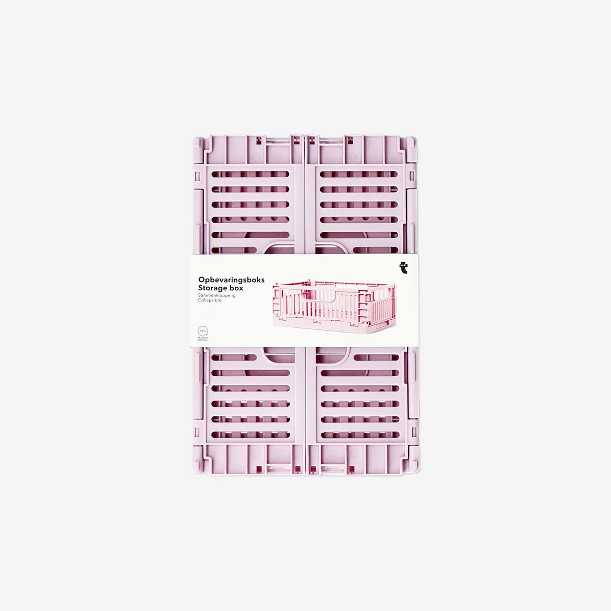 Pink collapsible storage box - Large - Image 2