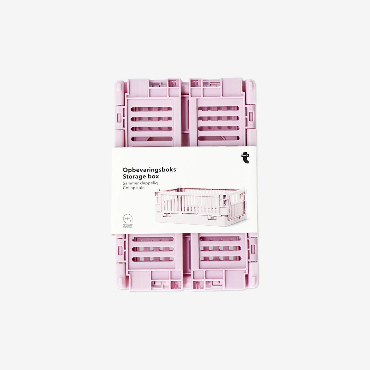 Pink collapsible storage box - Small - Image 2