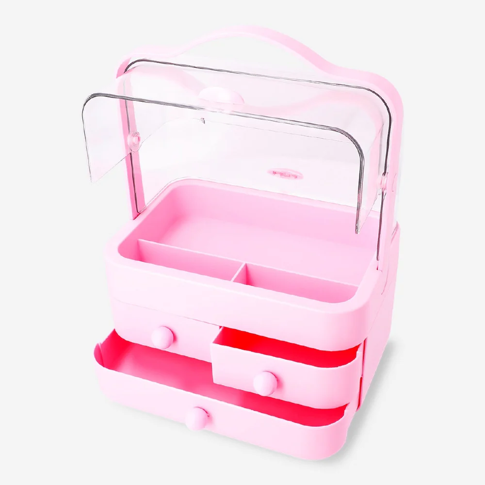 Pink cosmetic organiser - 35x26 cm - Image 3