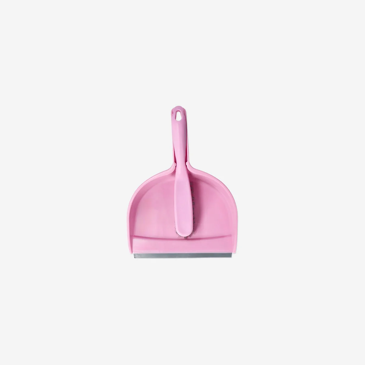 Pink dust brush with dustpan - Image 3