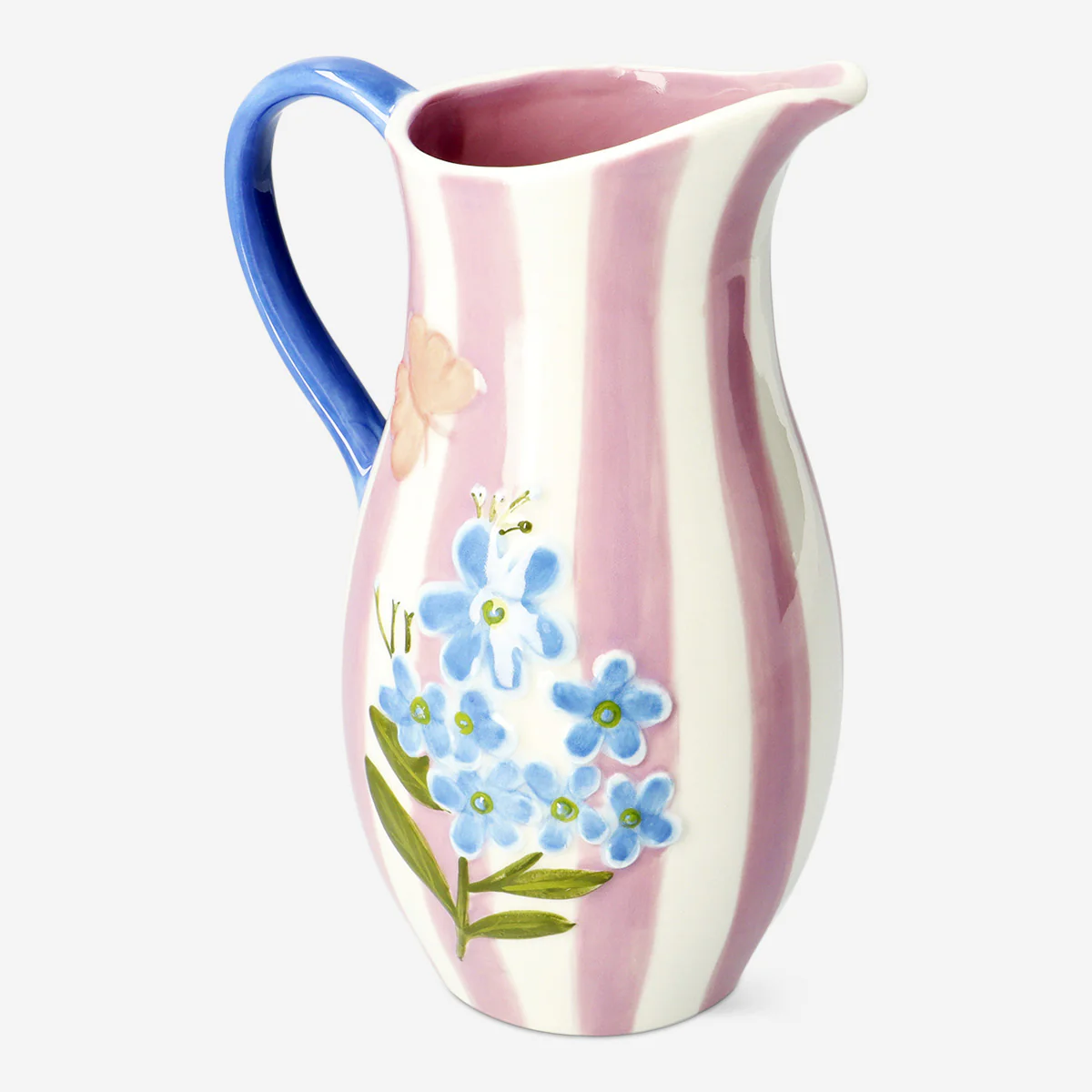 CL floral pink striped ceramics - Image 2