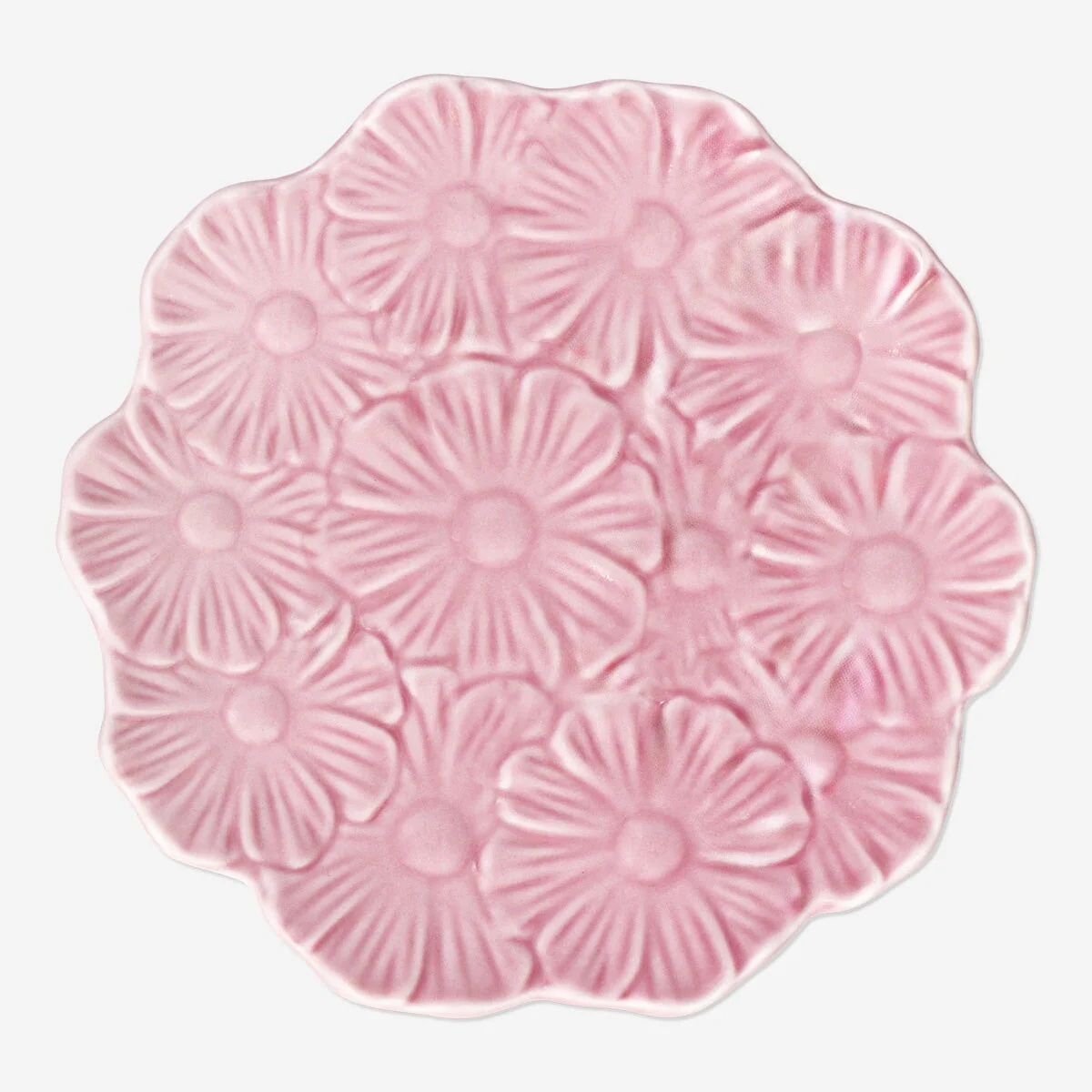 Pink flower plate - Image 2