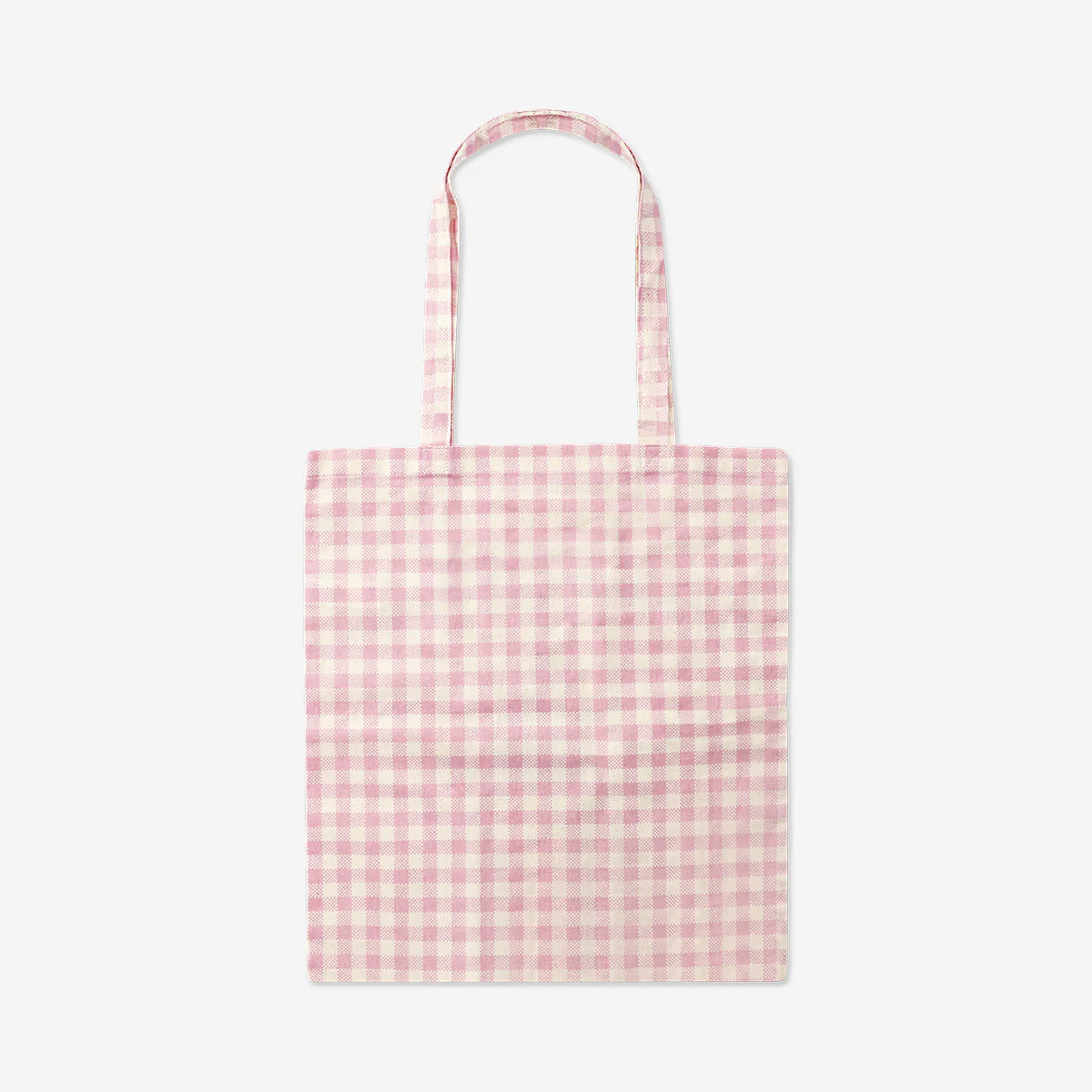 Tote bag - Pink gingham with bunny - Image 2