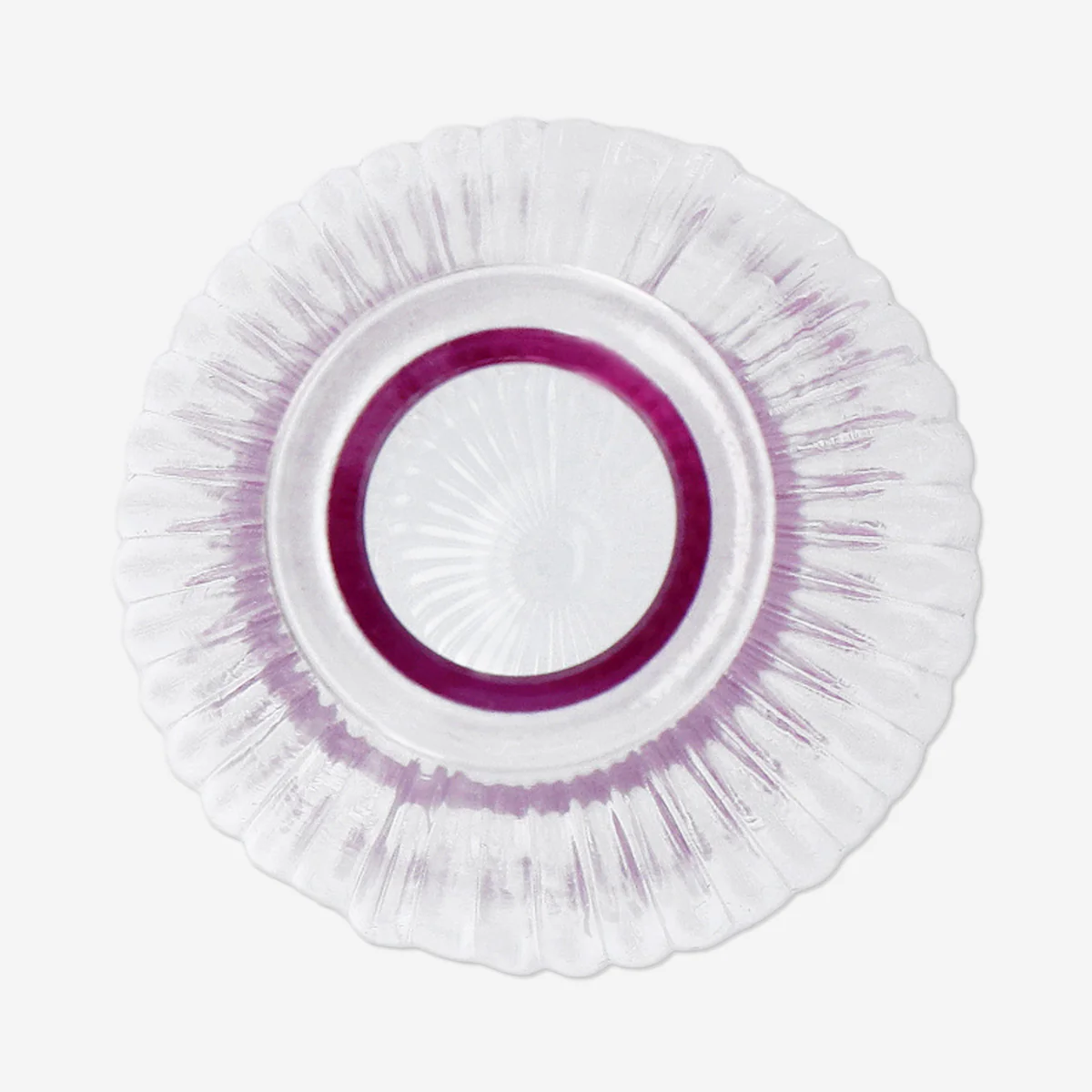 Pink glass vase - 14 cm - Image 3
