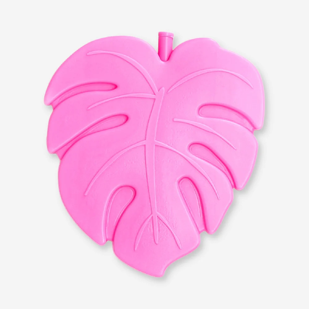 Pink leaf ice block