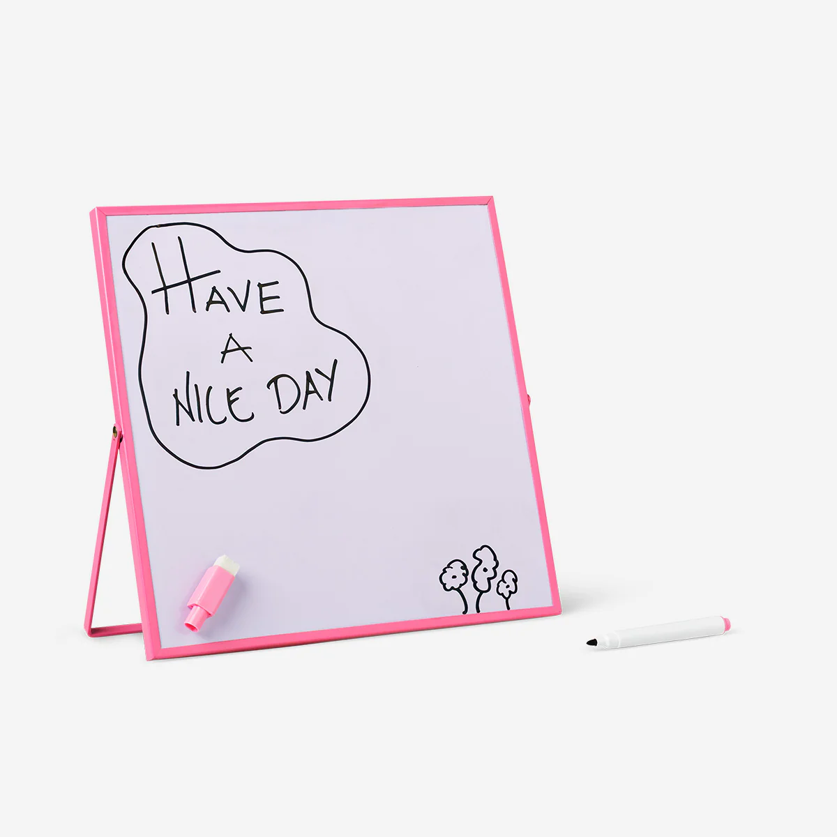 Pink magnetic table planner board with marker