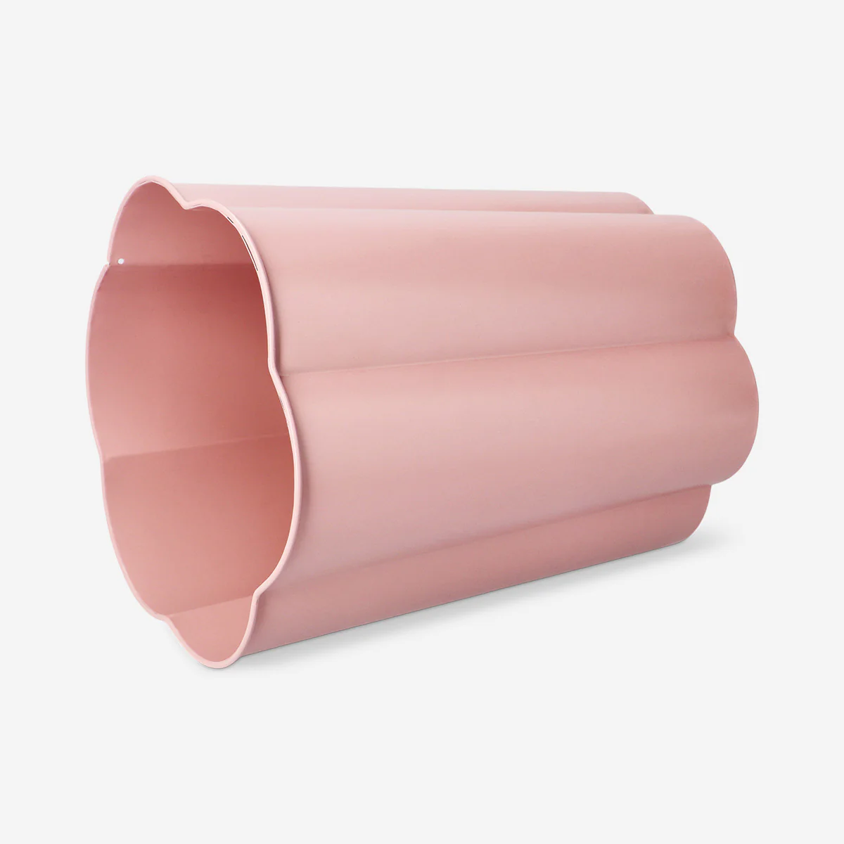 Pink metal flower bin - Image 2