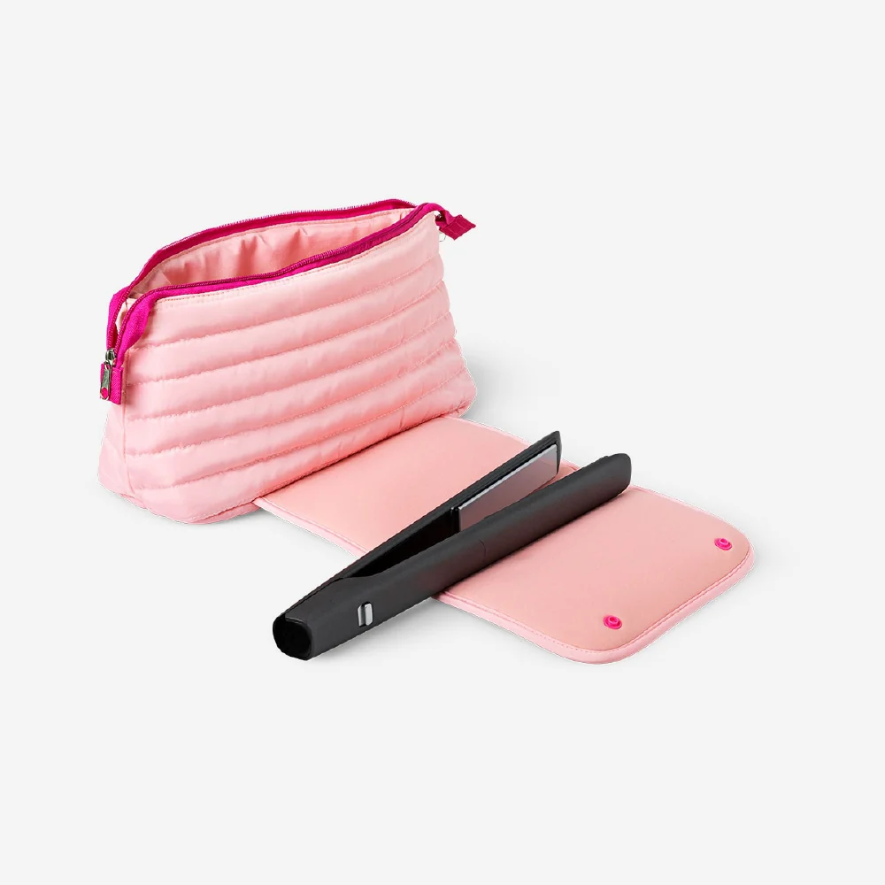 Pink organiser bag for hair styling tools - Image 3