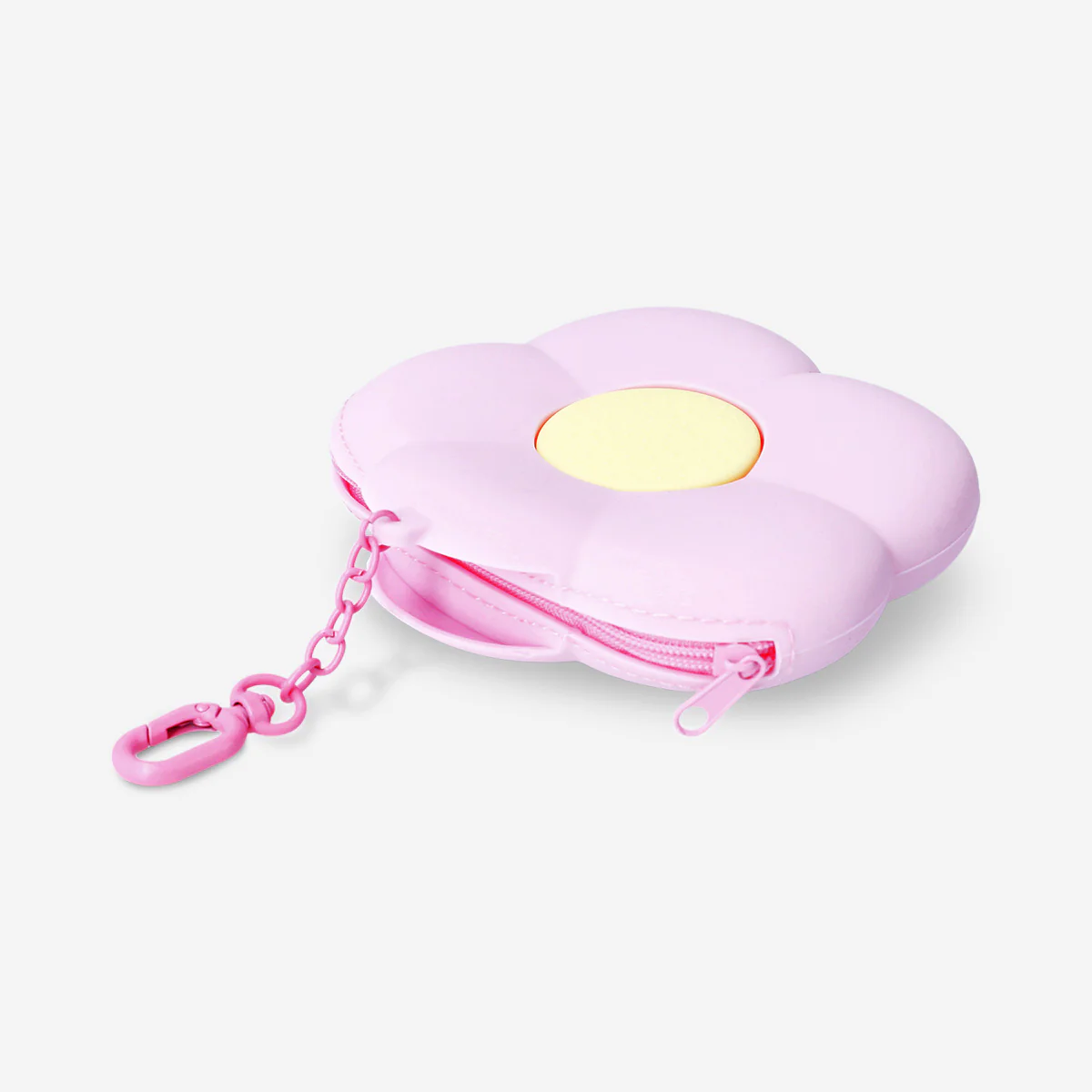 Pink silicone flower purse - Image 2