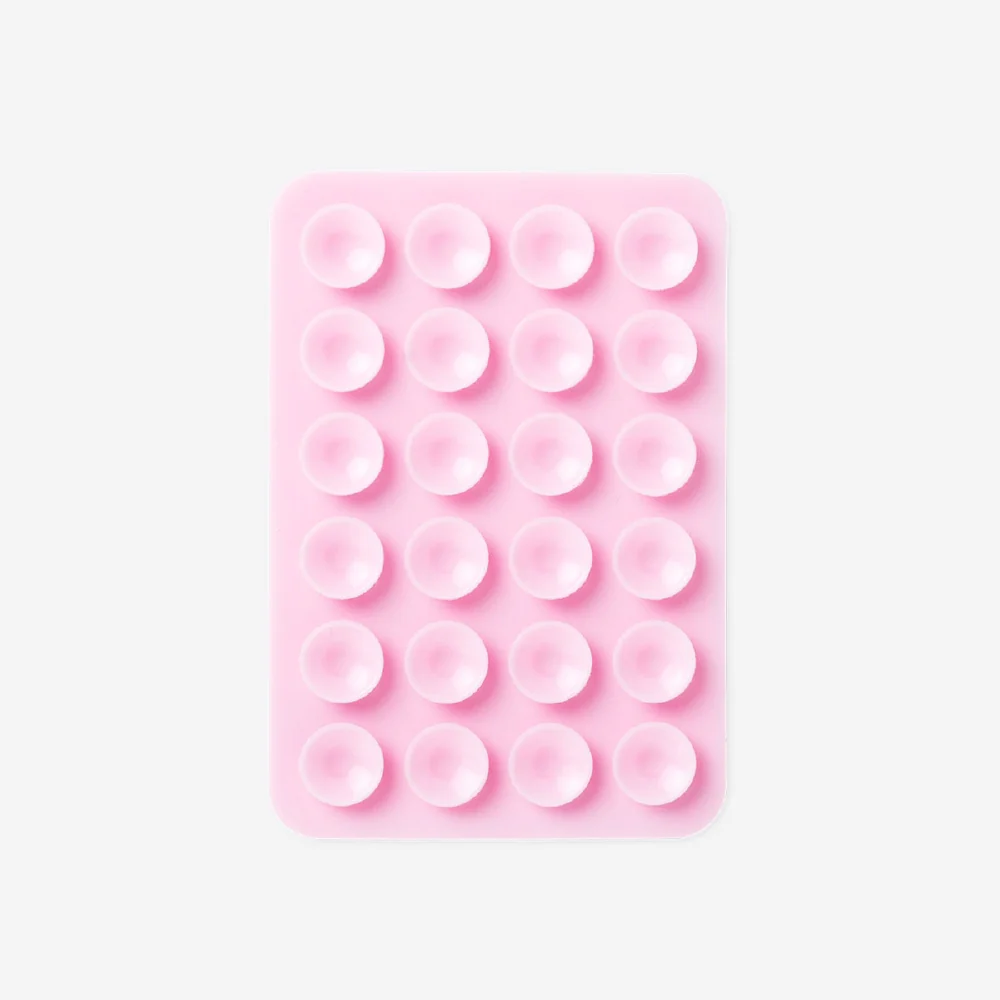 Pink smartphone holder with suction pads - Image 3