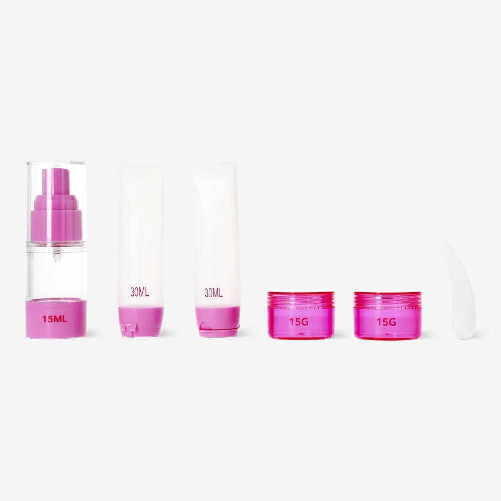 Pink travel set in box - Image 2