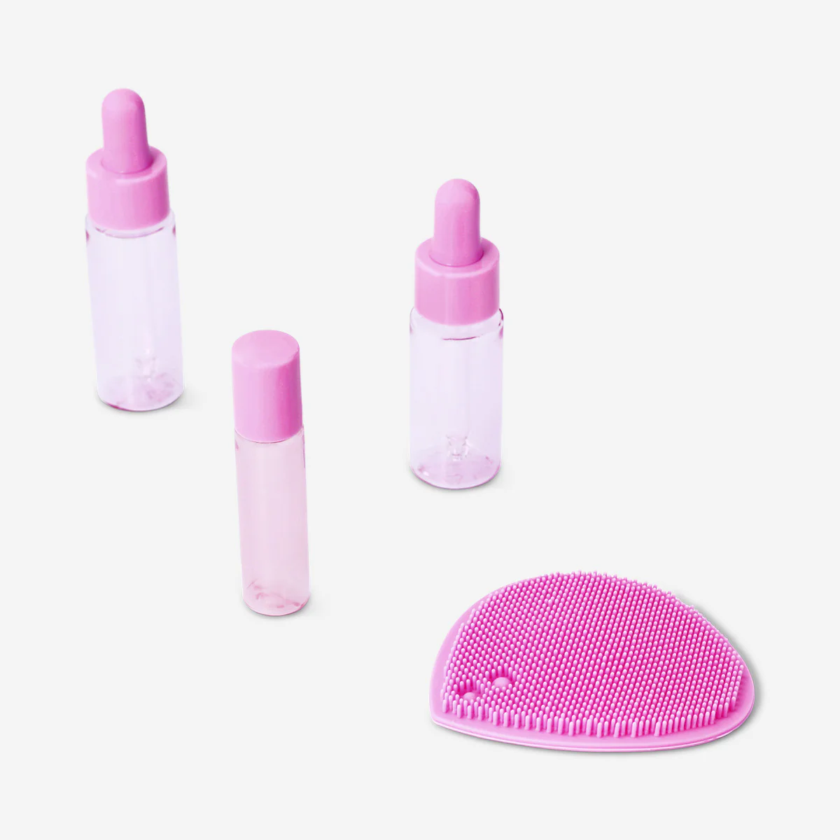 Pink travel set with dropper bottles - 4 pcs - Image 2