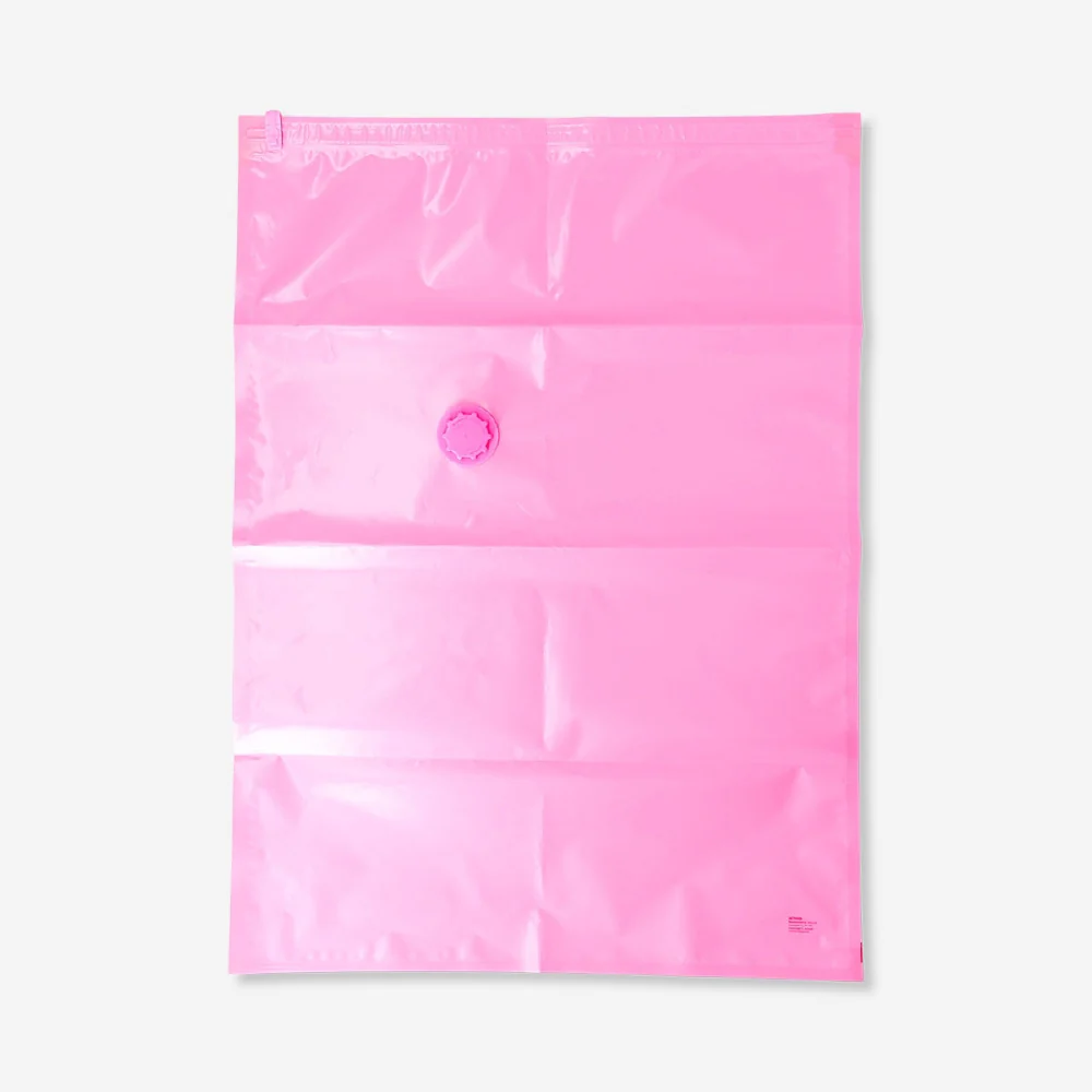 Pink vacuum storage bag for clothing - 50x70 cm - Image 3